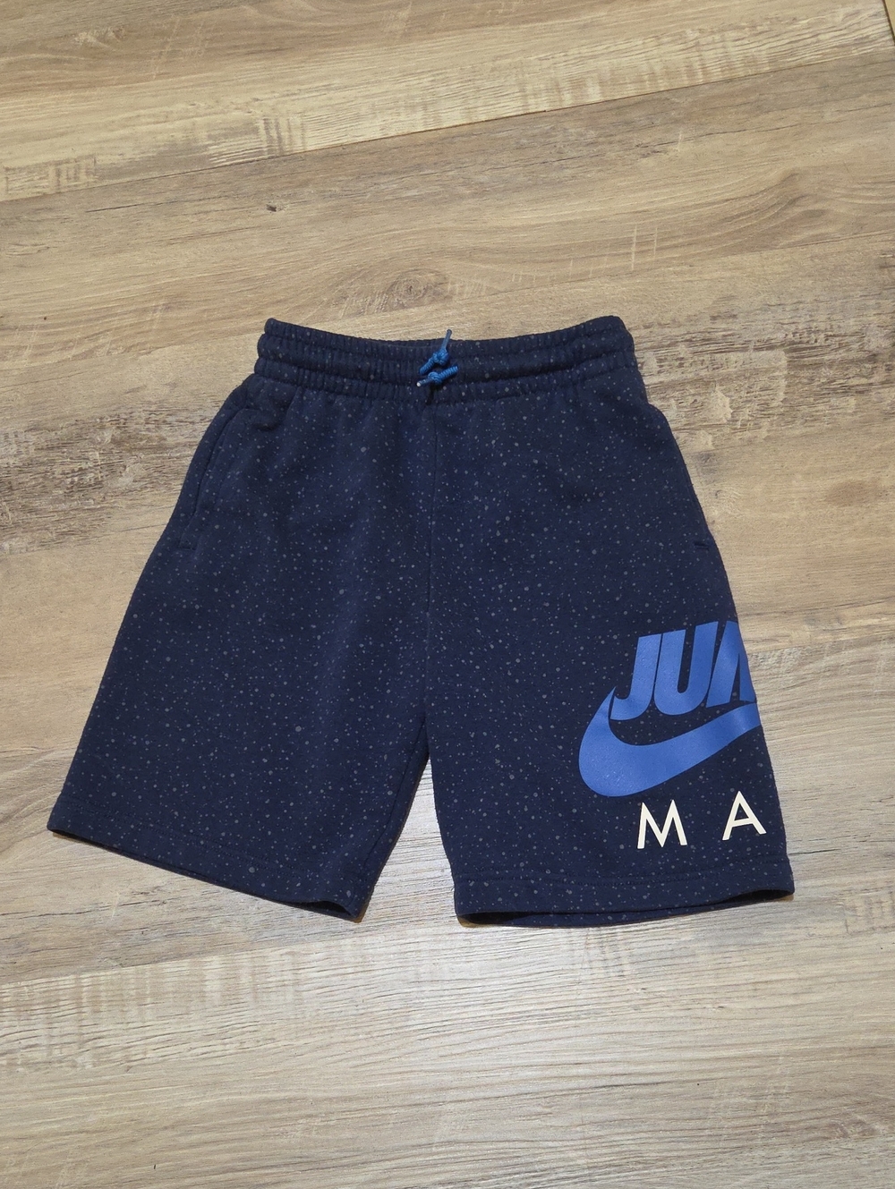 Nike Air Jordan Navy Blue Speckled Sweat Shorts Boys Size Small